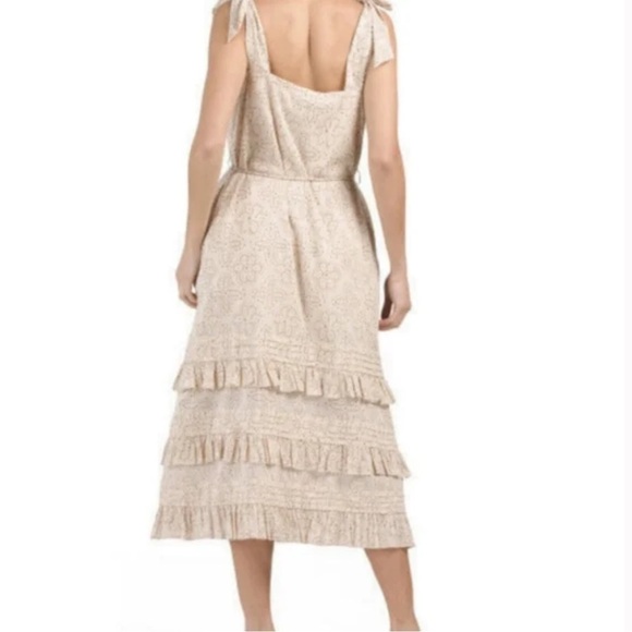 Cleobella Zane Ruffle Tiered Midi Dress NWT - Picture 2 of 9
